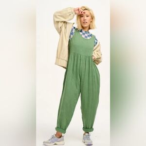 Green Bowie Jumpsuit Lucy & Yak Size US 16 Oversized EUC